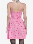 Hot Pink Stars Strappy Tank Dress, PINK, alternate