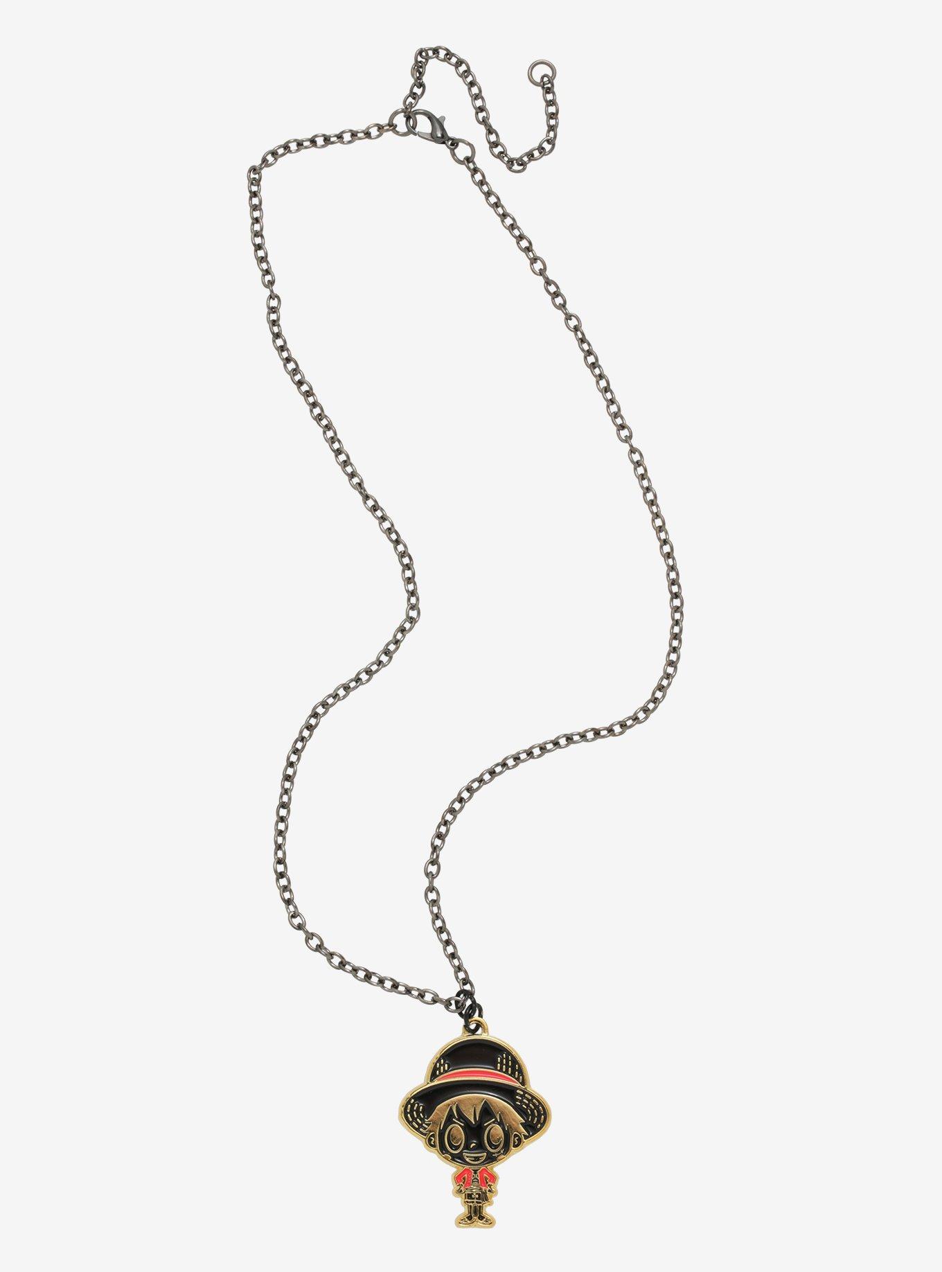One Piece Chibi Luffy Necklace, , alternate