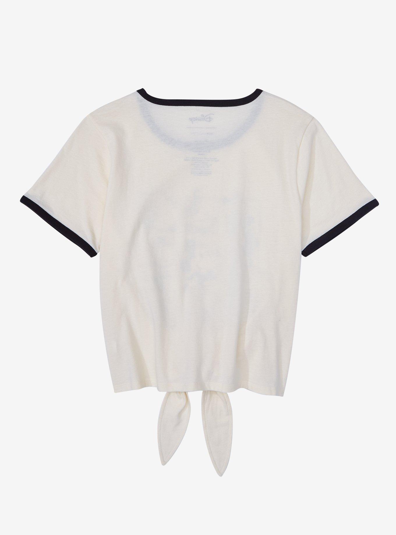 Her Universe Disney100 The Sensational Six Vintage Tie-Front Ringer T-Shirt, CLOUD DANCER, alternate