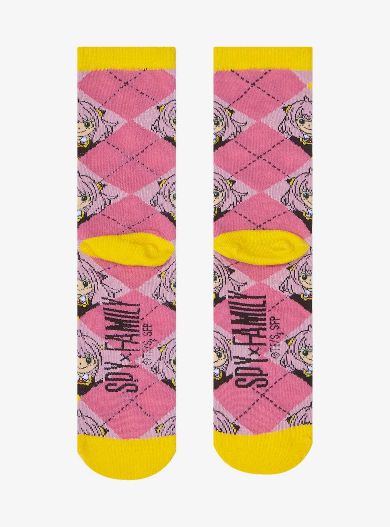 Spy x Family Anya Argyle Crew Socks - BoxLunch Exclusive, , hi-res