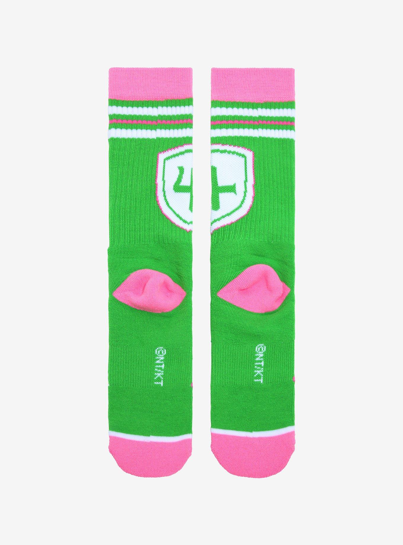 Sailor Moon Sailor Jupiter Varsity Crew Socks - BoxLunch Exclusive, , alternate