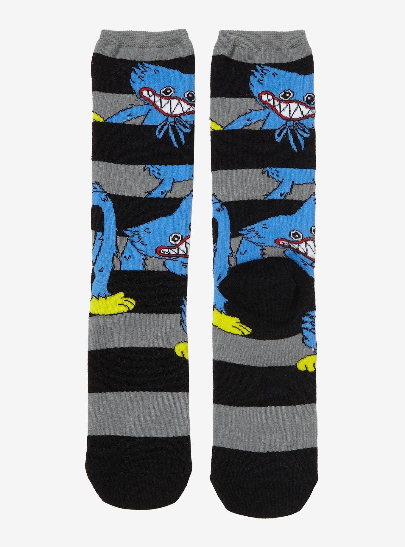 Poppy Playtime Huggy Wuggy Stripe Crew Socks, , alternate