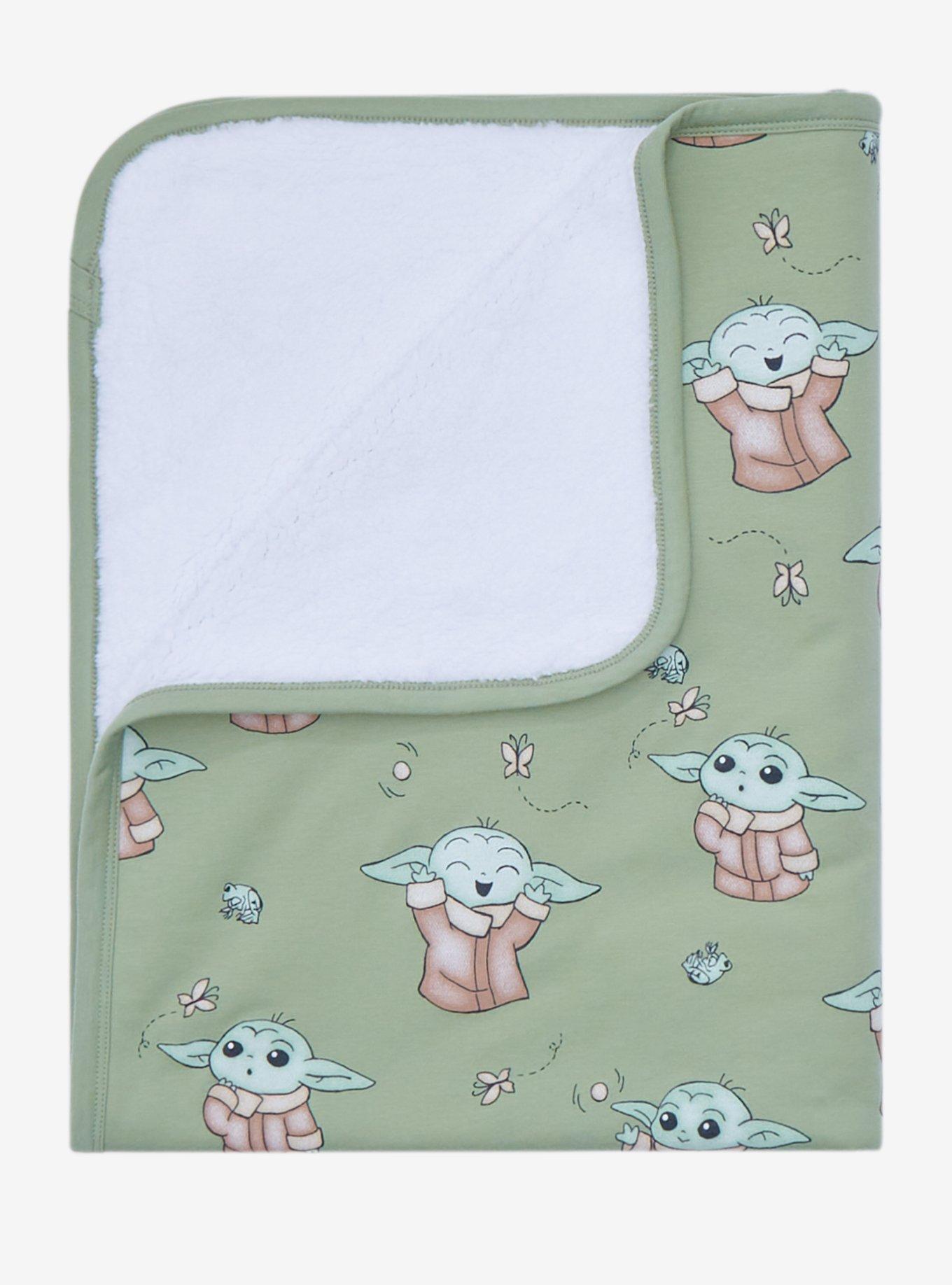 Star Wars The Mandalorian Grogu Expressions Baby Blanket, , alternate