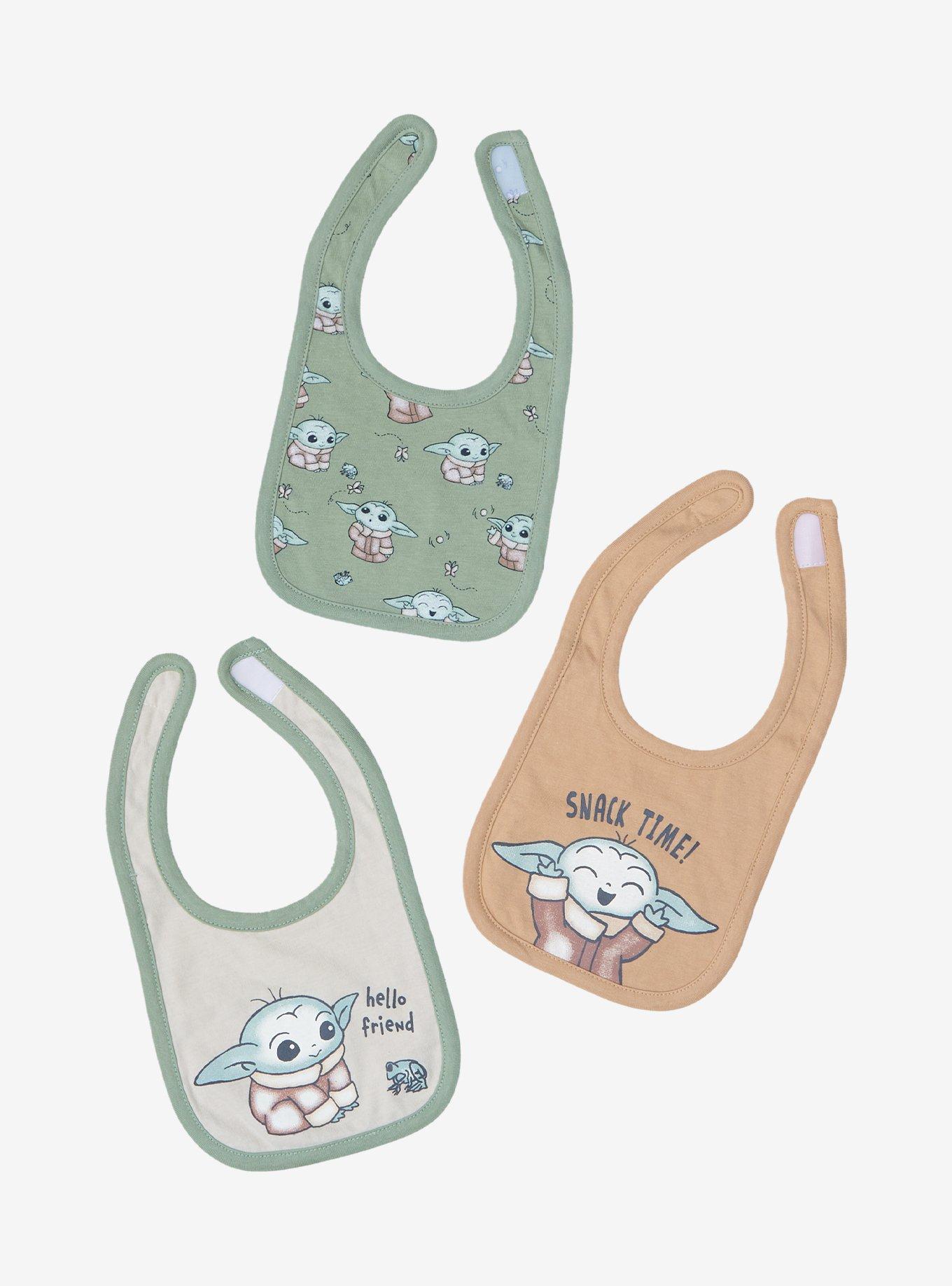 Star Wars The Mandalorian Grogu Snack Time Bib Set - BoxLunch Exclusive , , alternate