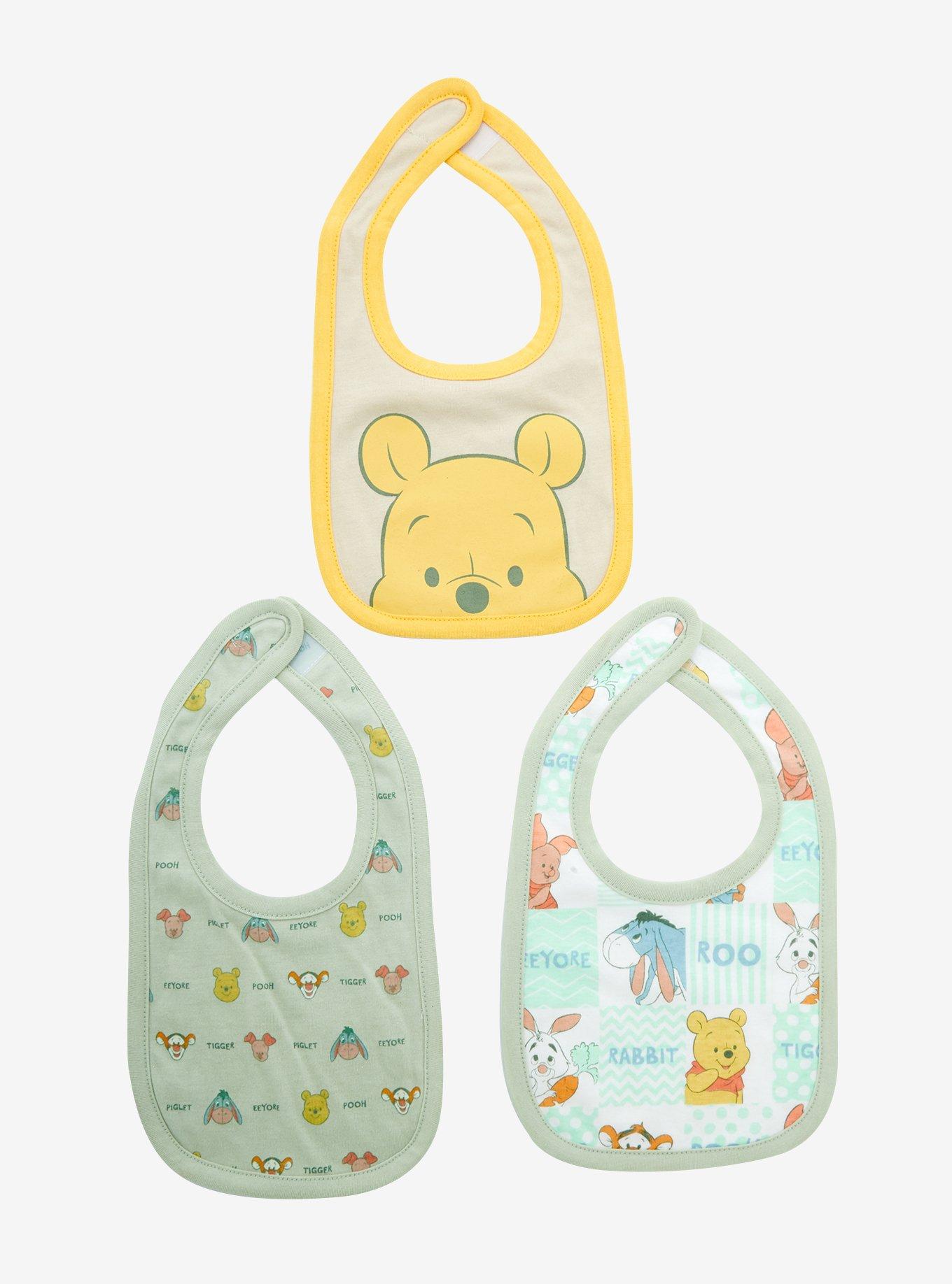 Disney Winnie the Pooh Baby Character Portrait Bib Set - BoxLunch Exclusive, , alternate