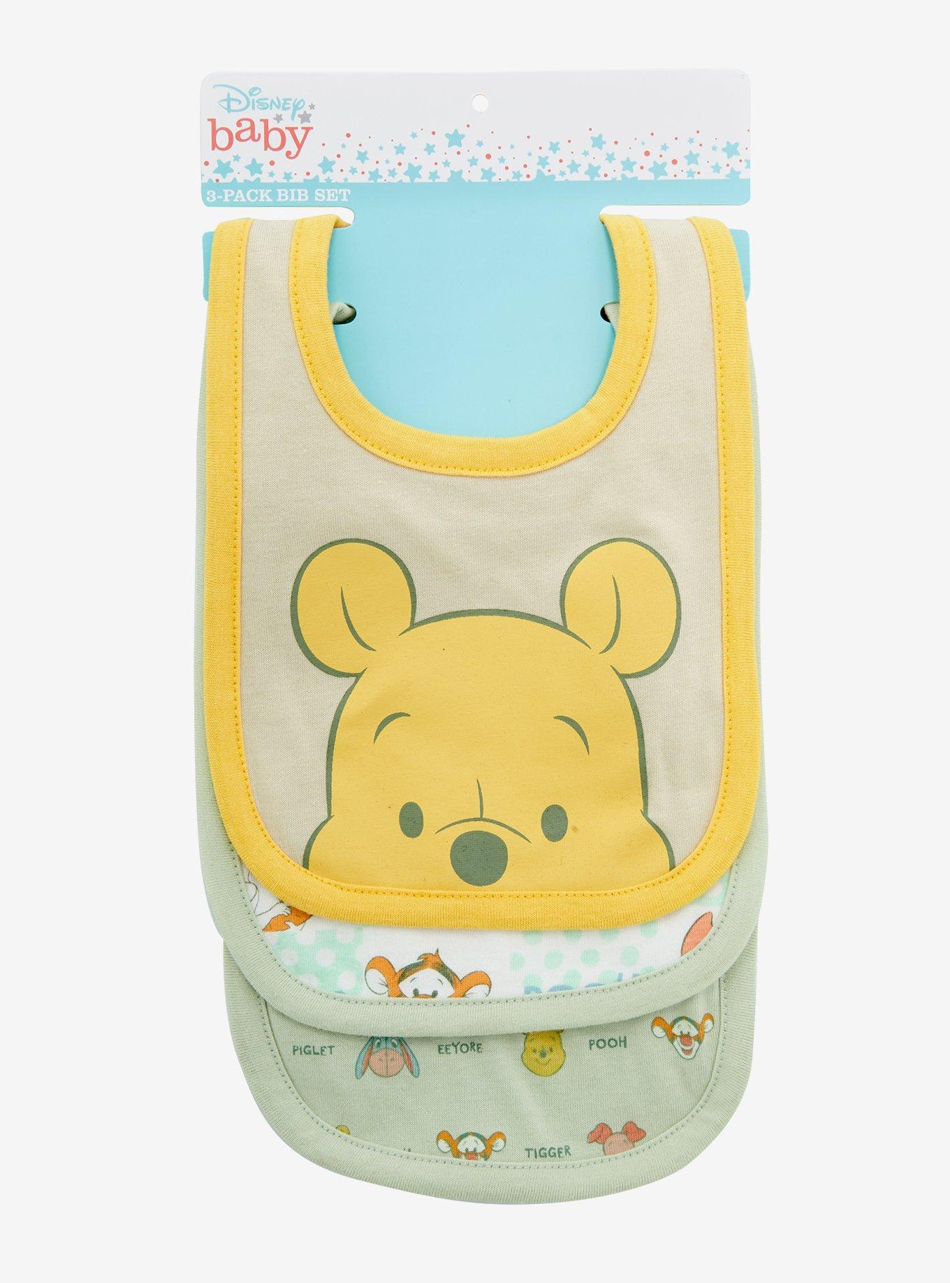 Disney Winnie the Pooh Baby Character Portrait Bib Set - BoxLunch Exclusive, , alternate