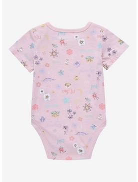 Disney Princess Icons Allover Print Infant One-Piece - BoxLunch Exclusive, , hi-res