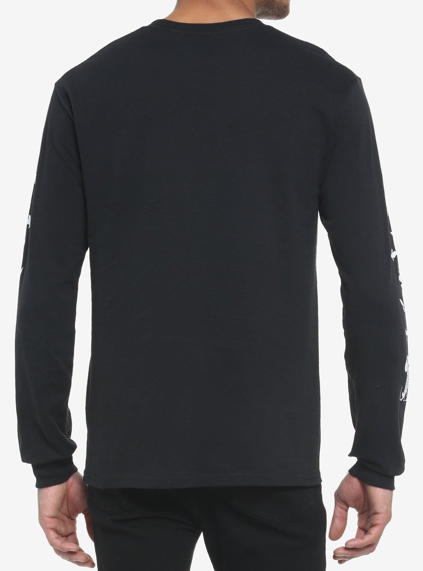 Corpse Bride Birds Long-Sleeve T-Shirt, BLACK, alternate