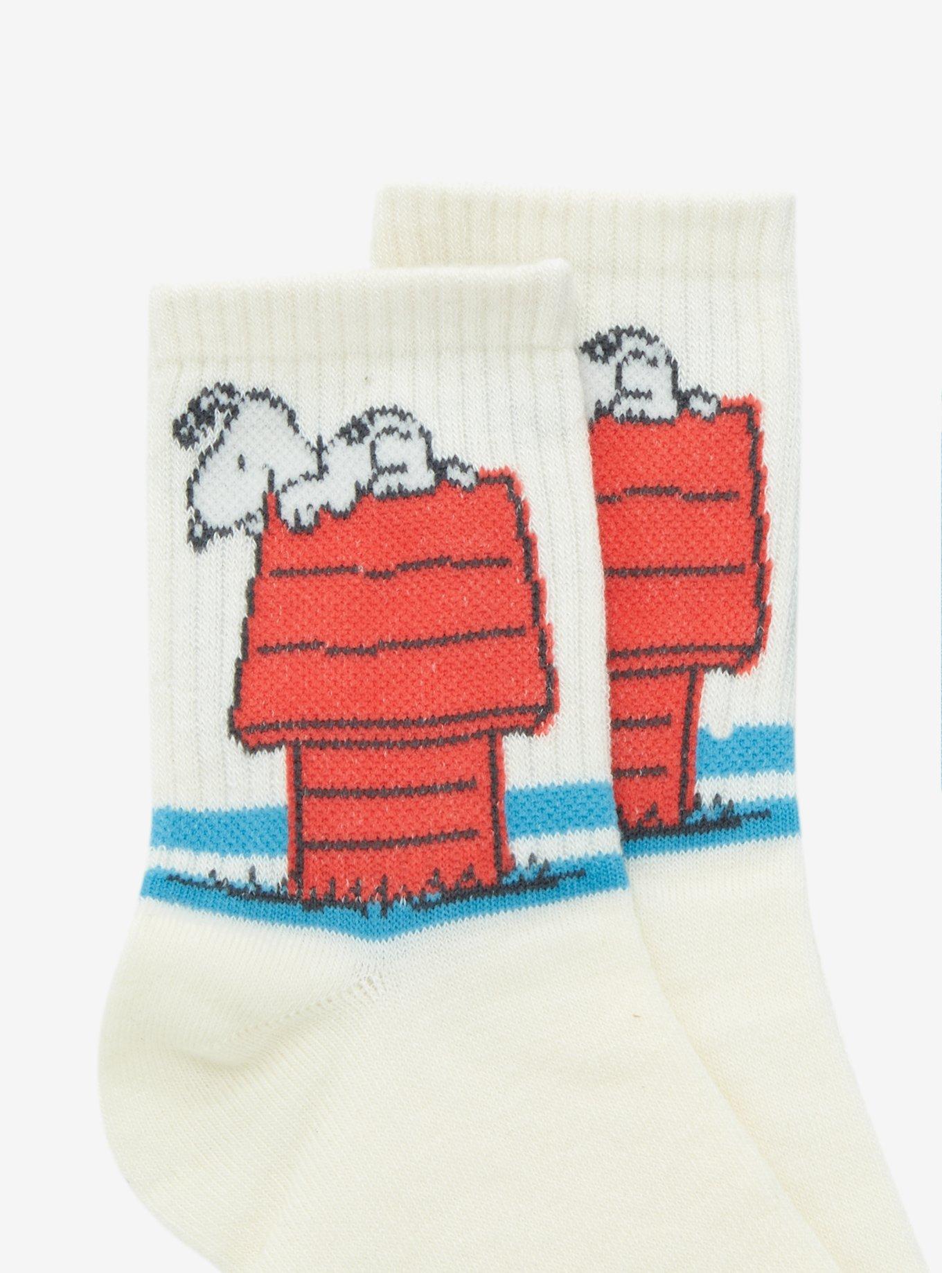 Peanuts Charlie Brown & Snoopy Crew Socks 2 Pair, , alternate