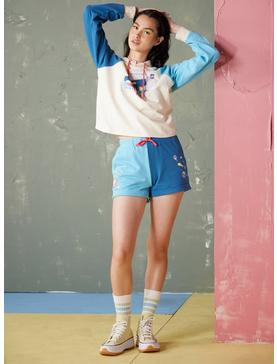 Plus Size Studio Ghibli Ponyo Split Girls Lounge Shorts, , hi-res