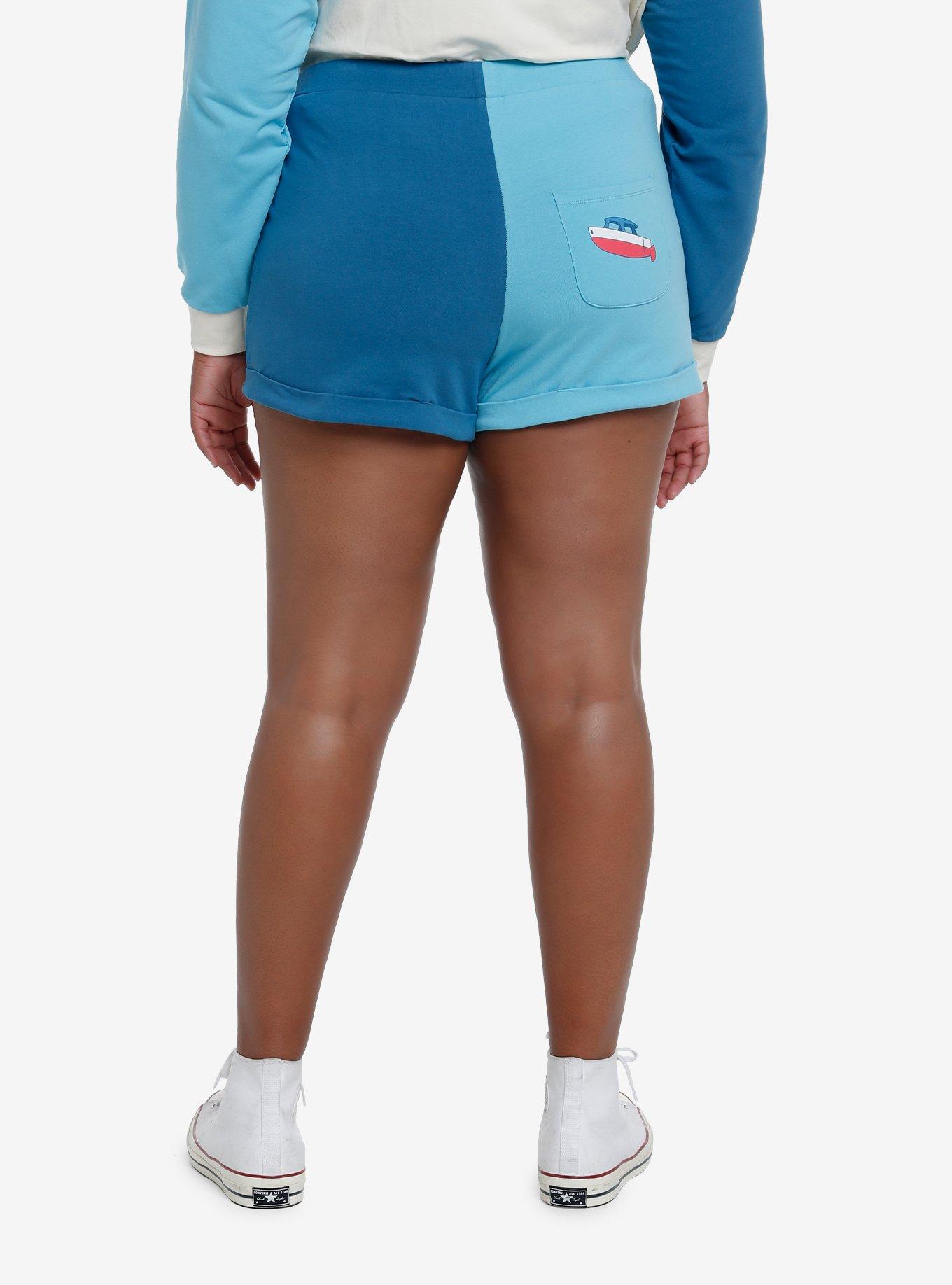 Studio Ghibli Ponyo Split Girls Lounge Shorts Plus Size, , hi-res