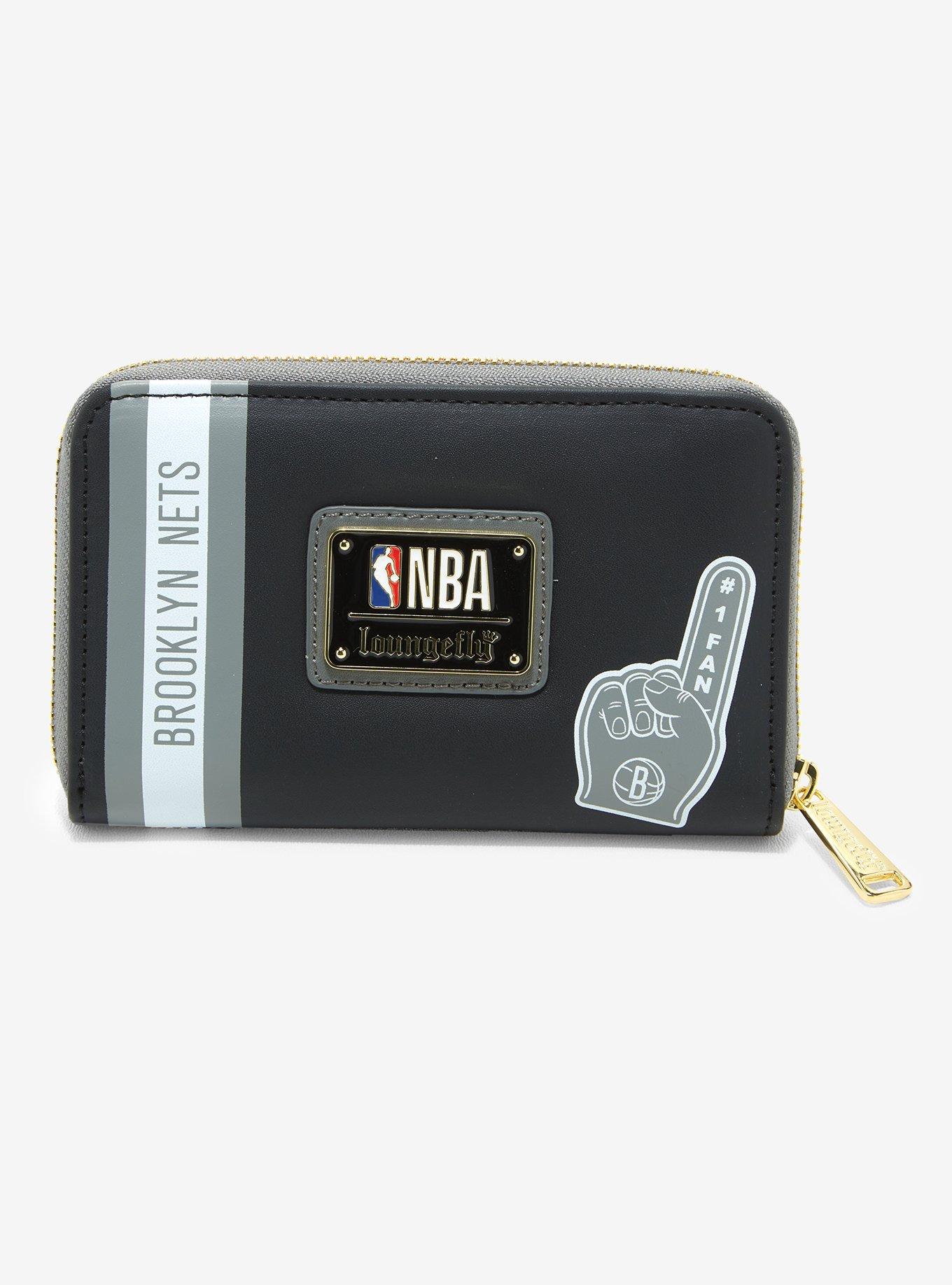 Loungefly NBA Brooklyn Nets Patch Zipper Wallet, , alternate