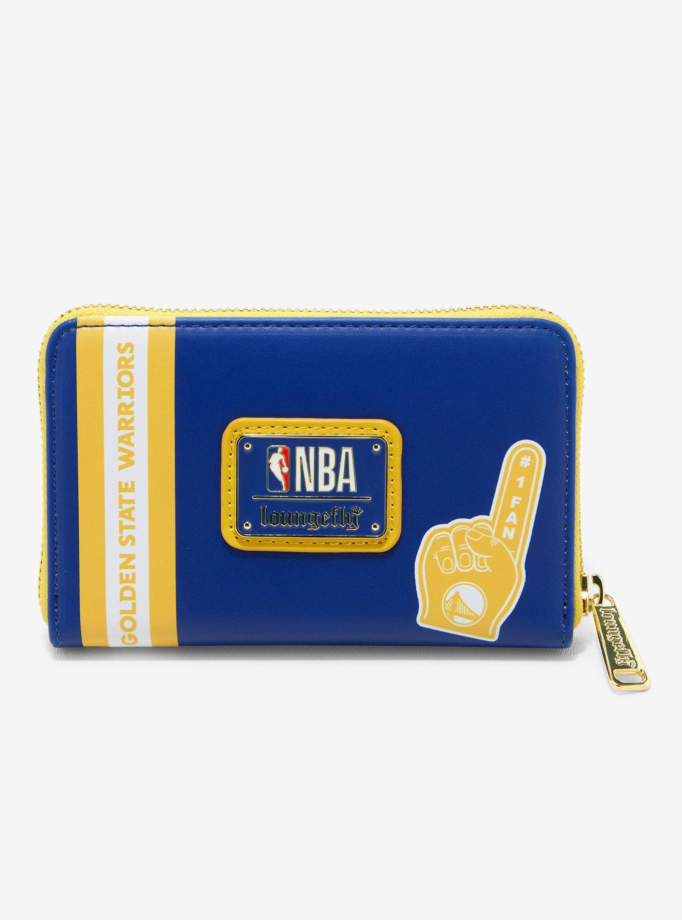 Loungefly NBA Golden State Warriors Patch Zipper Wallet, , alternate