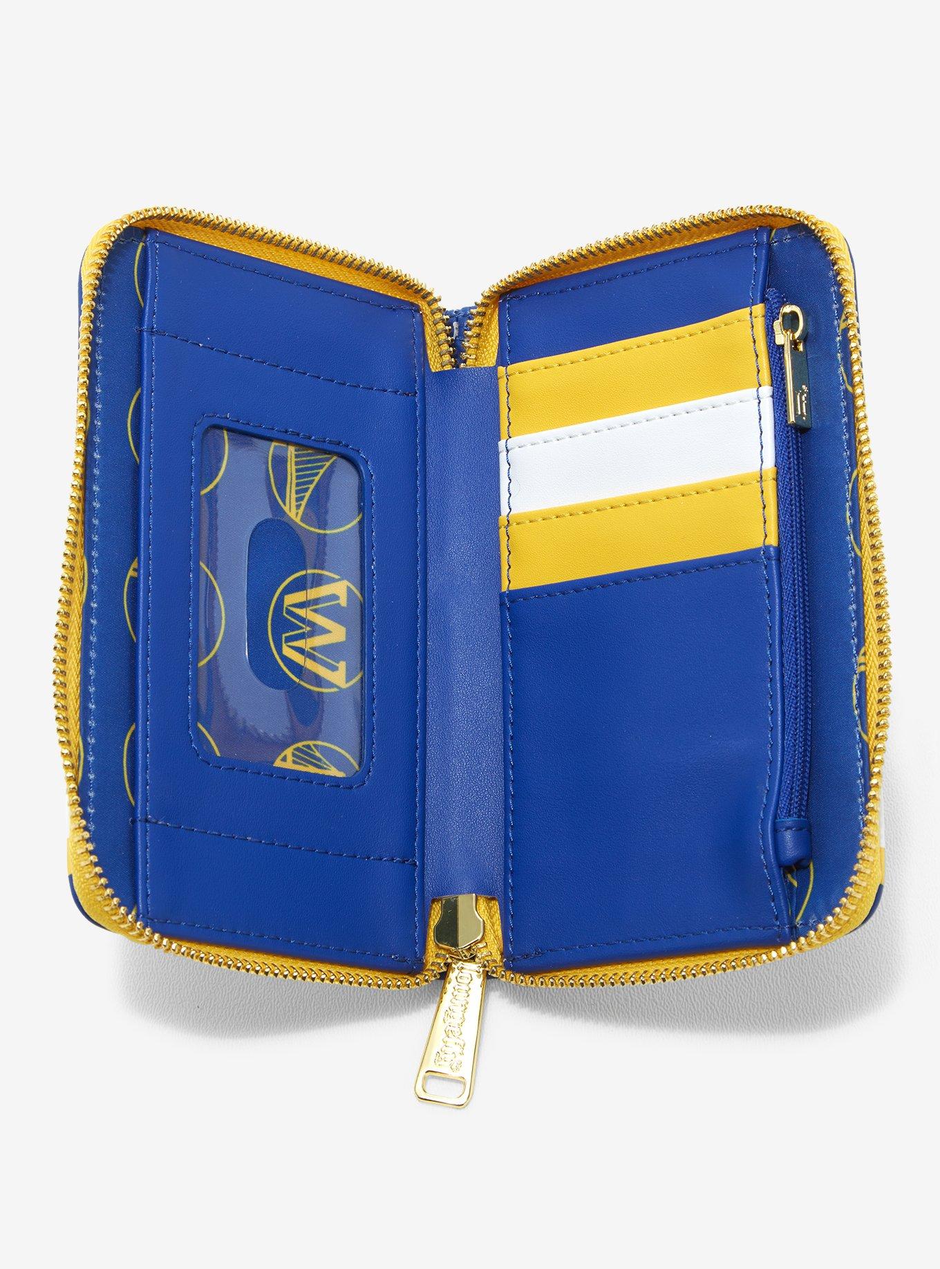 Loungefly NBA Golden State Warriors Patch Zipper Wallet, , alternate