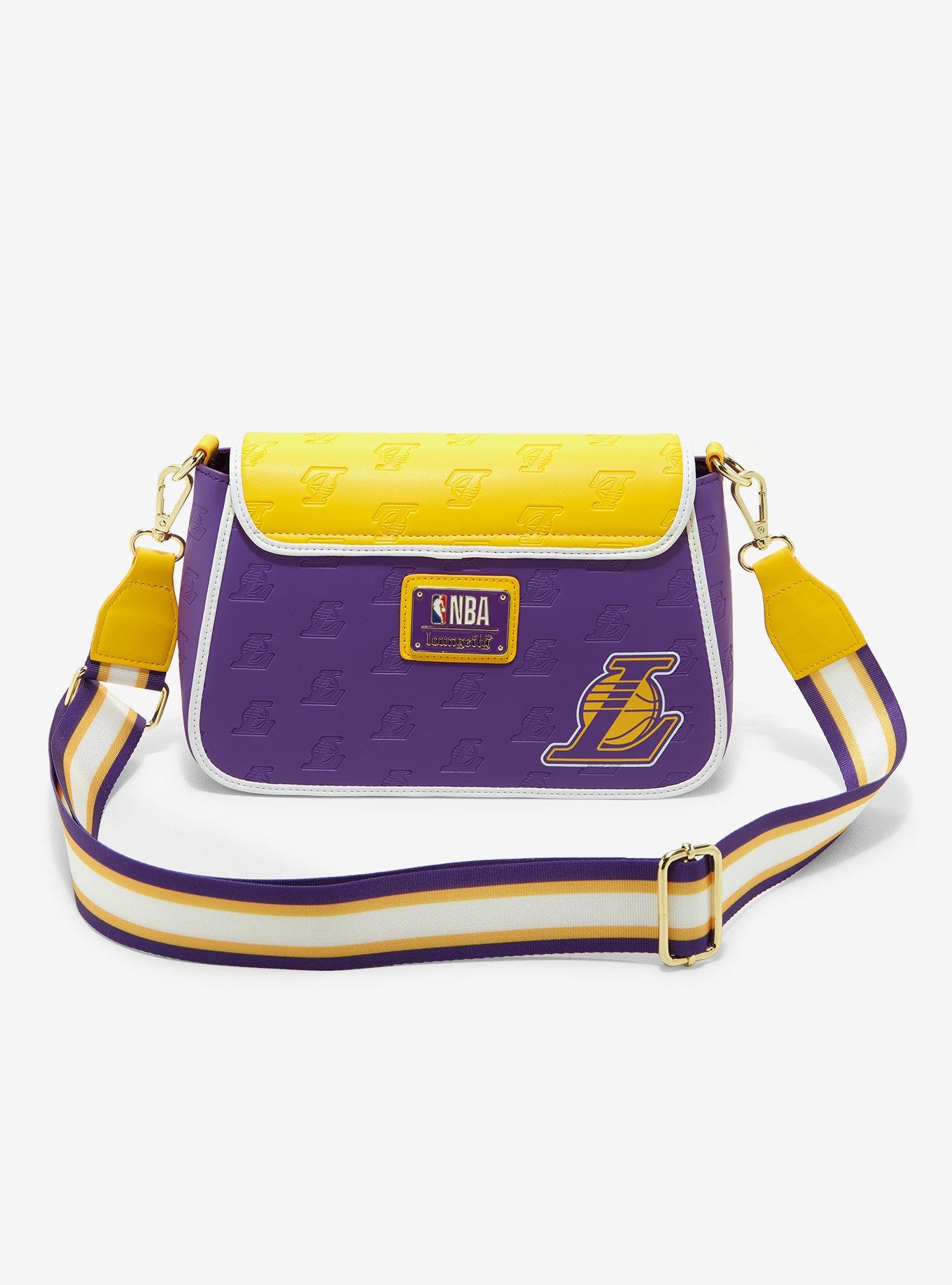 Loungefly NBA LA Lakers Patch Crossbody Bag, , alternate