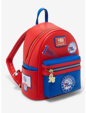Loungefly NBA Philadelphia 76ers Patch Mini Backpack, , hi-res