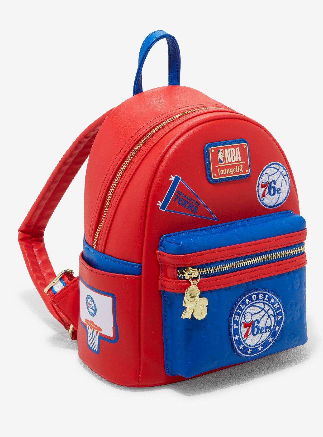 Loungefly NBA Philadelphia 76ers Patch Mini Backpack, , hi-res