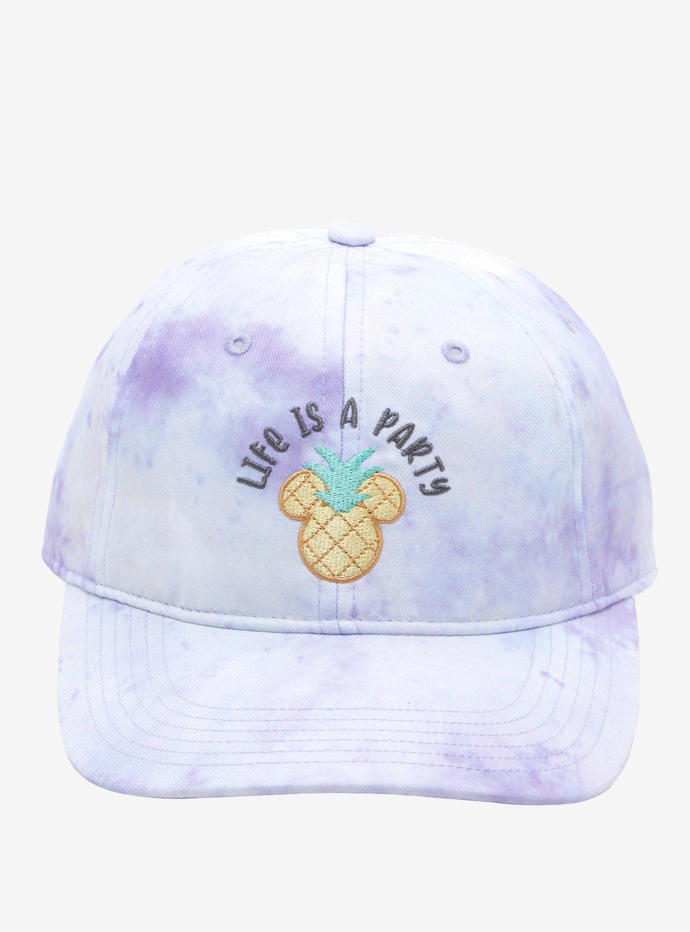 Disney Mickey Mouse Pineapple Tie-Dye Dad Cap, , alternate