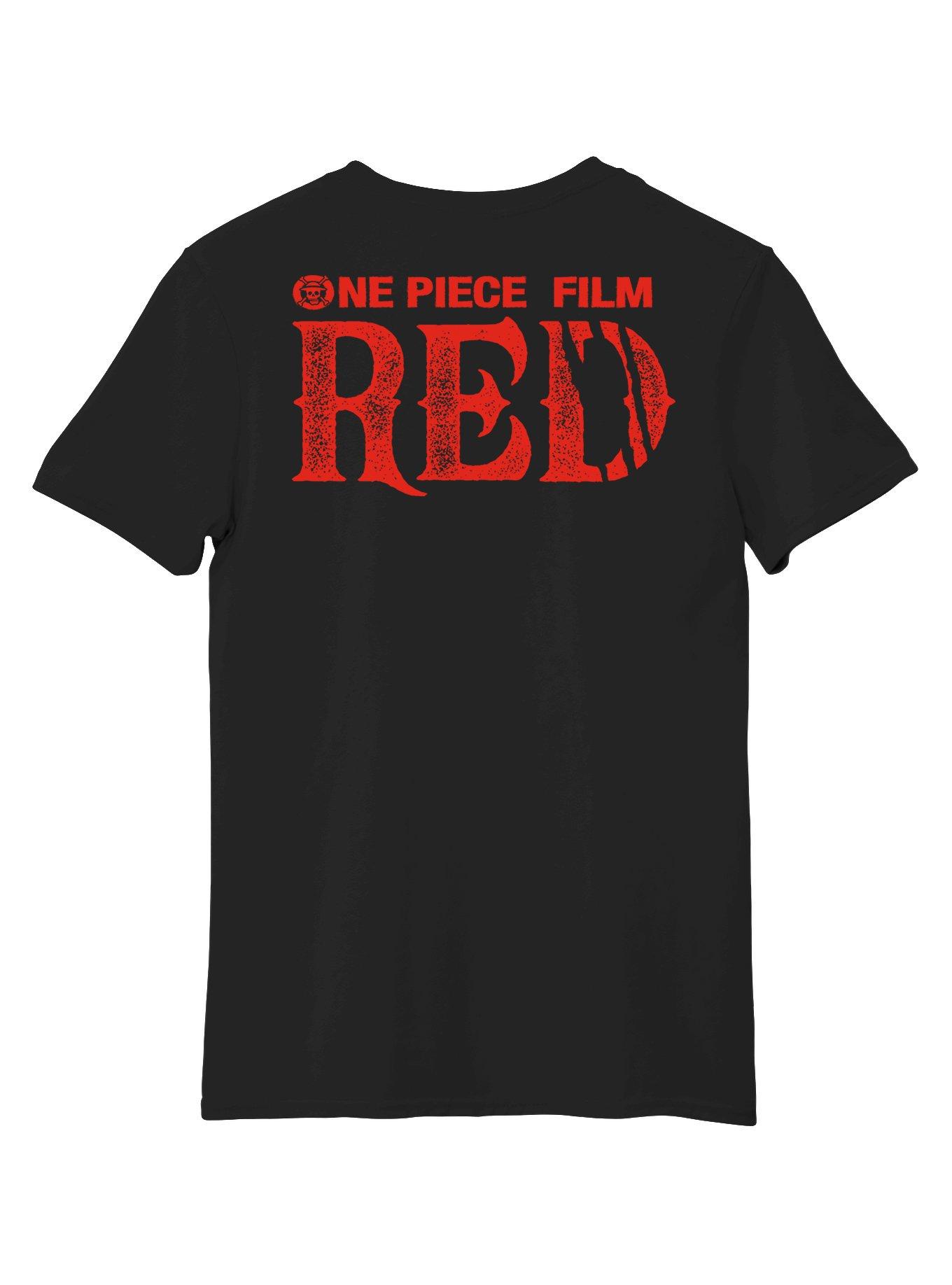 One Piece Film: Red Trio Collage T-Shirt, BLACK, alternate