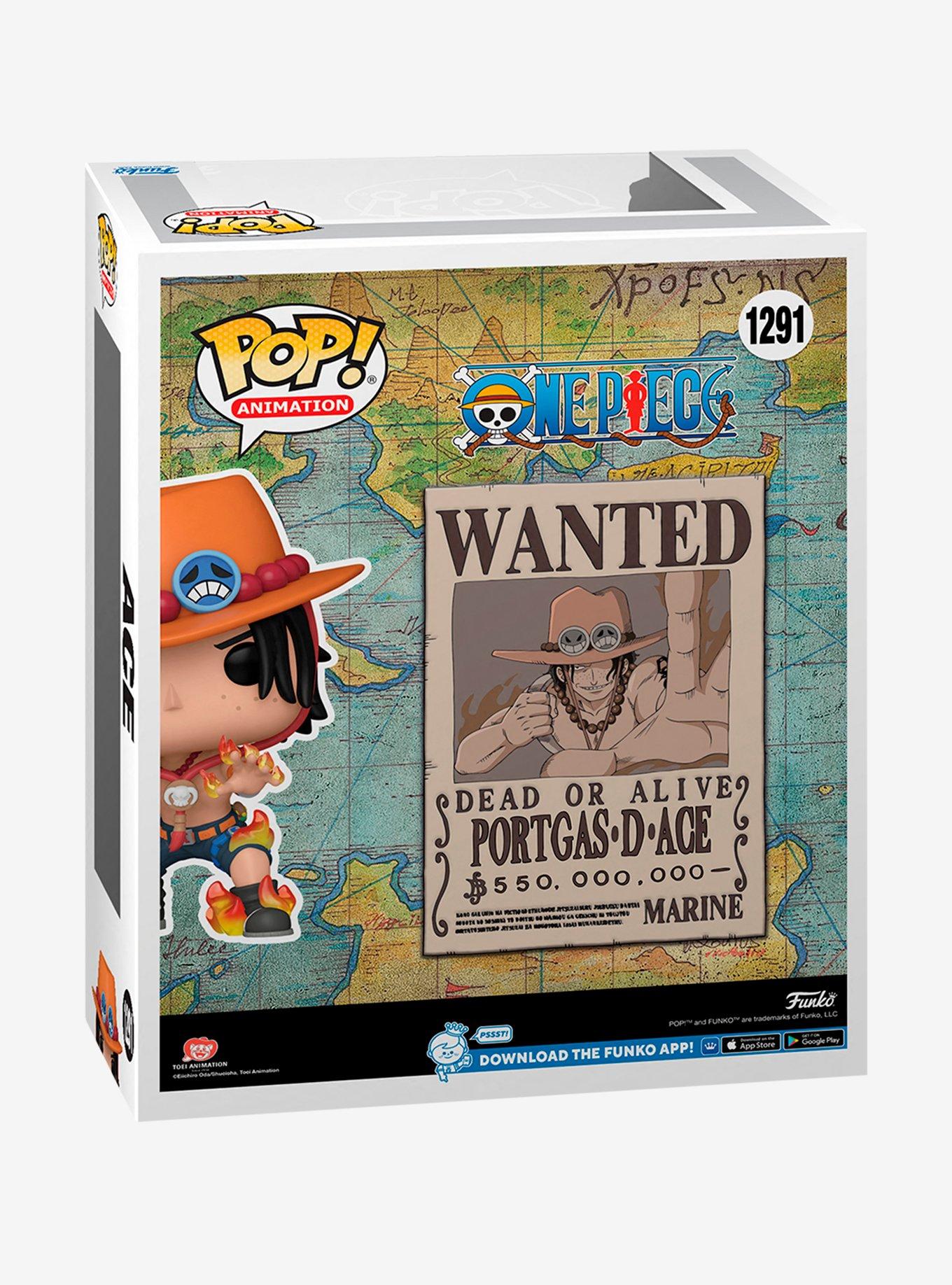 Funko One Piece Pop! Poster Ace Wanted Poster Vinyl Figure Hot Topic Exclusive, , alternate