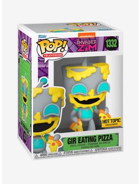 Funko Invader Zim Pop! Television GIR Eating Pizza Vinyl Figure Hot Topic Exclusive, , hi-res