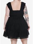 Thorn & Fable Black Tiered Dress Plus Size, BLACK, alternate