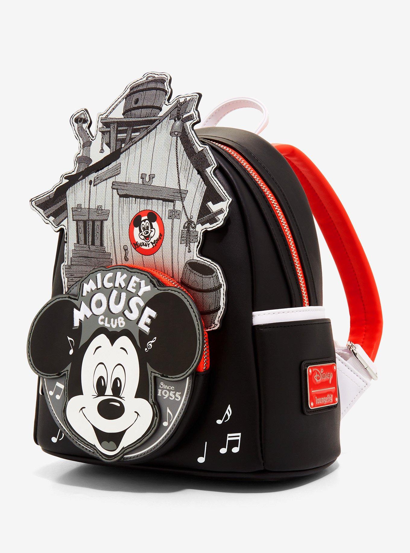 Loungefly Disney Mickey Mouse Club Black & White Mini Backpack, , hi-res