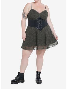 Skeleton Fairy Corset Cami Dress Plus Size, , hi-res