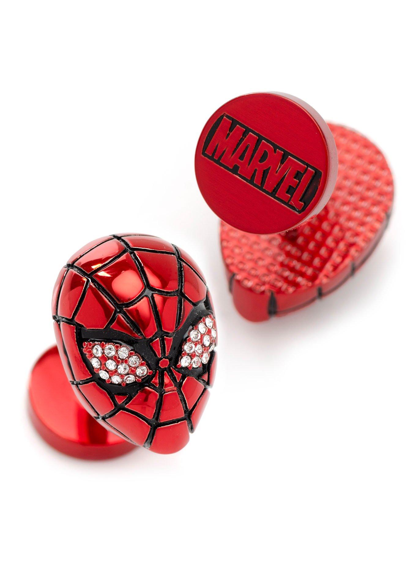 Marvel Spider-Man 3D Crystal Cufflinks, , hi-res