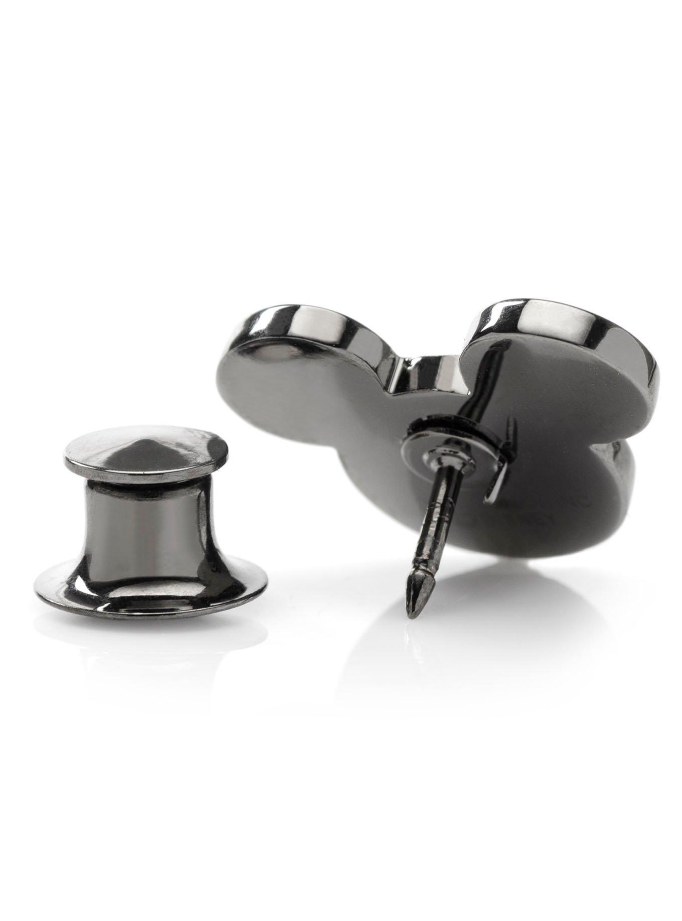 Disney Mickey Mouse Black Pave Crystal Lapel Pin, , alternate