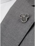 Disney Mickey Mouse Black Pave Crystal Lapel Pin, , alternate