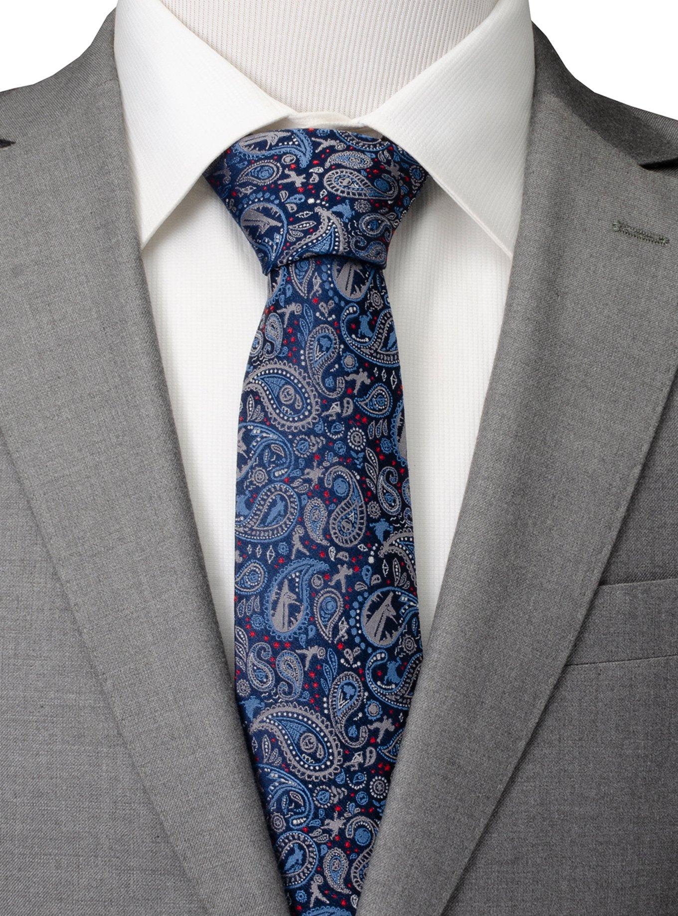 Marvel Avengers Blue Multi Paisley Men's Tie