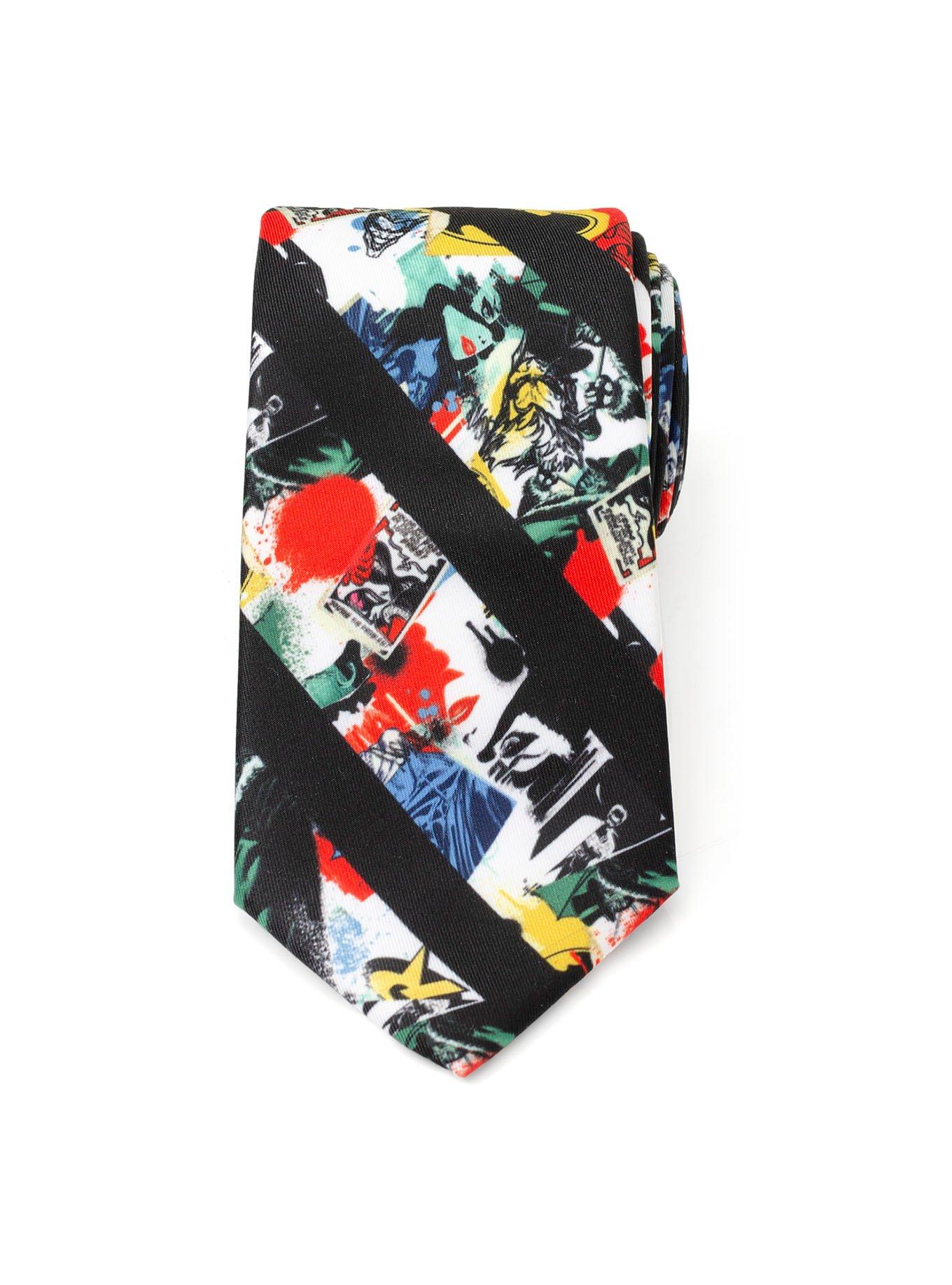 DC Comics Batman Chaos Stripe Men's Tie, , alternate