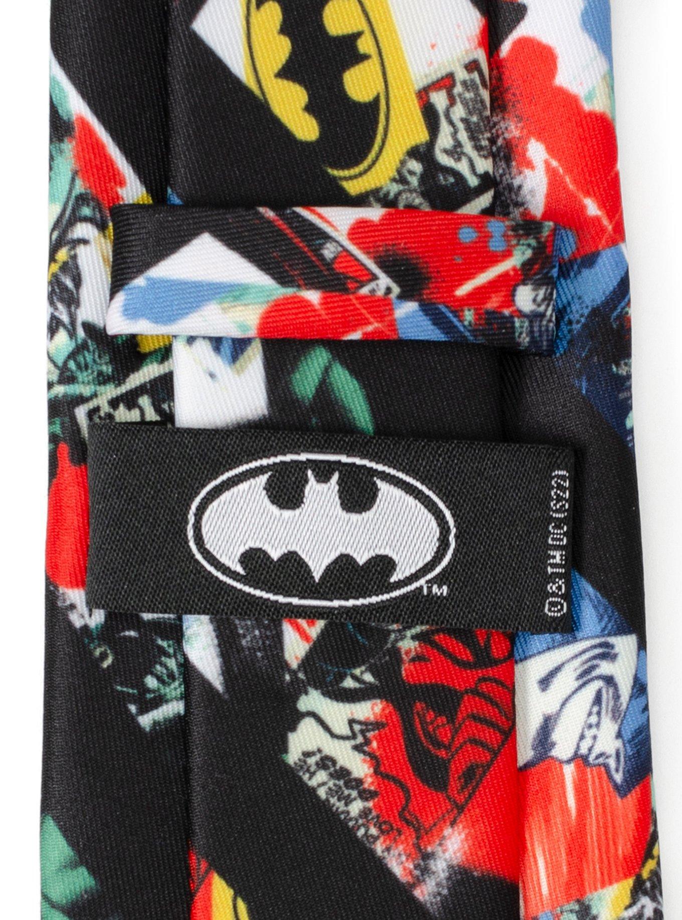 DC Comics Batman Chaos Stripe Men's Tie, , alternate