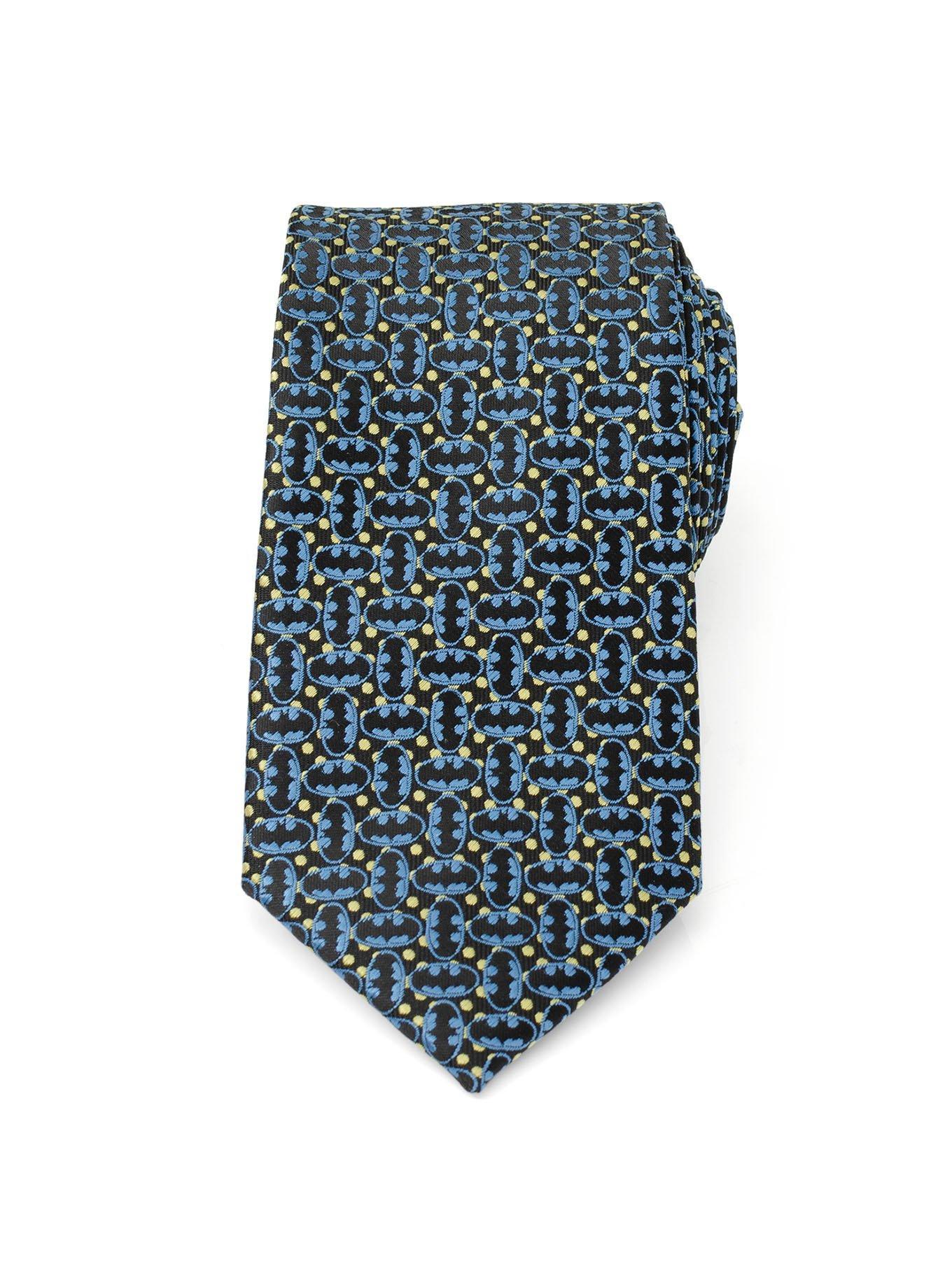 DC Comics Batman Emblem Multi Black Men's Tie, , alternate