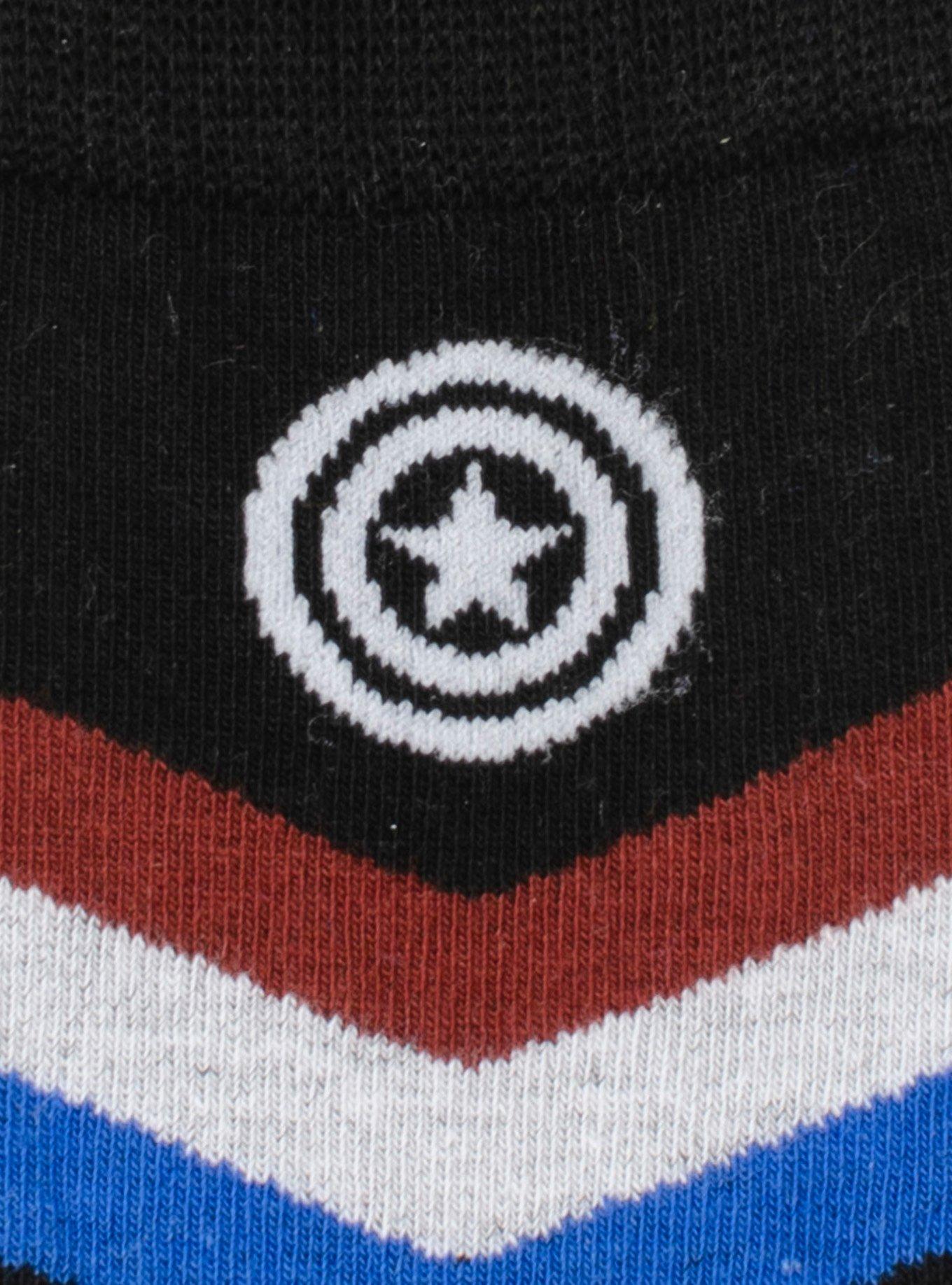 Marvel Captain America Chevron Stripe Men's Socks, , alternate