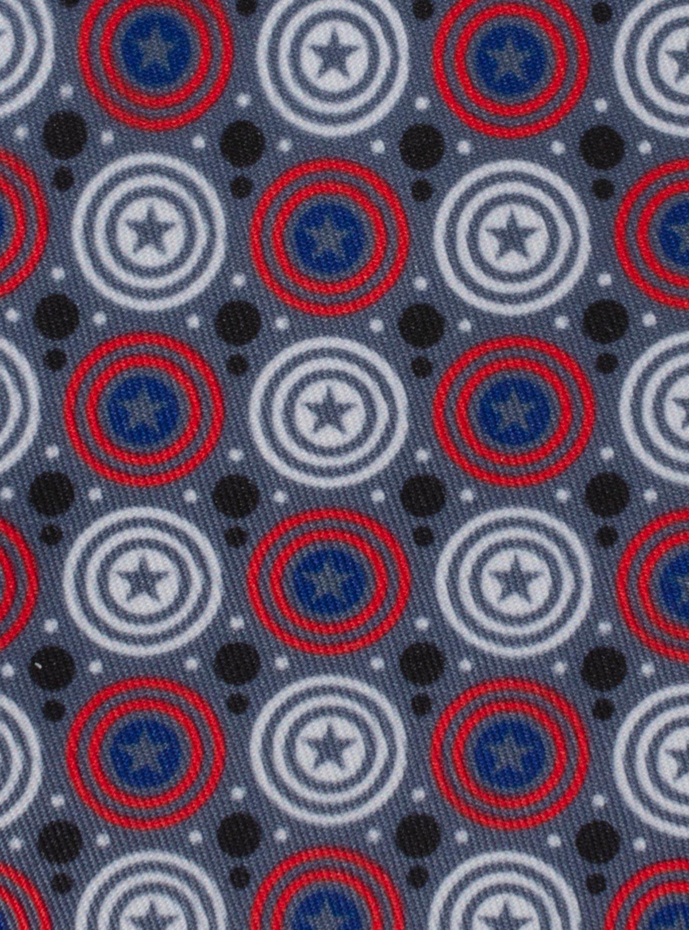Marvel Captain America Shield Grey Men's Tie, , alternate