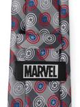 Marvel Captain America Shields Grey Stripe Men's Tie, , alternate