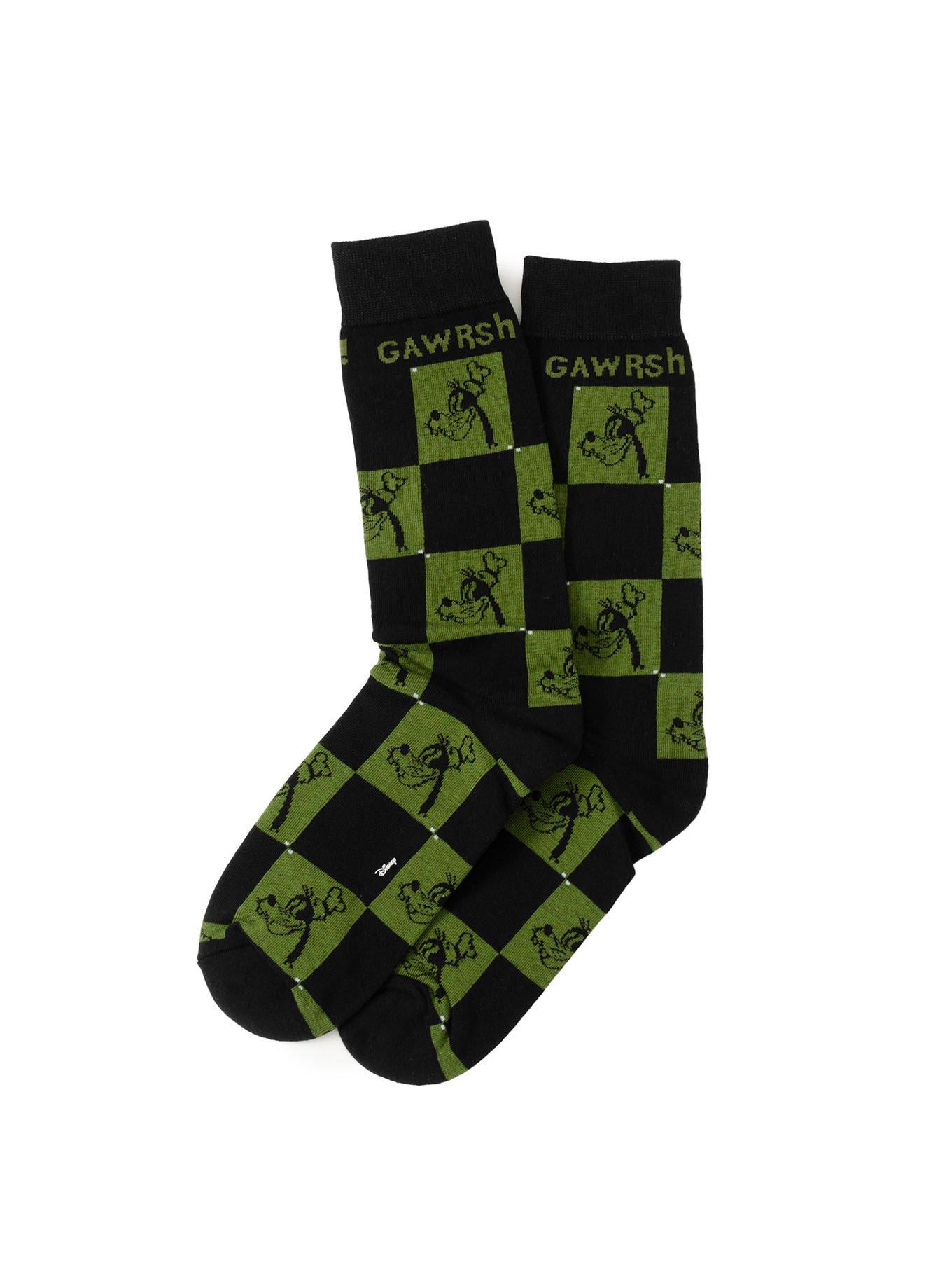 Disney Goofy Checkered "Gawrsh!" Socks, , alternate