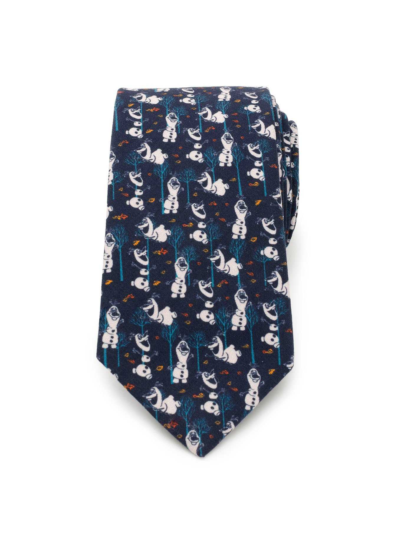 Disney Frozen Olaf Navy Pattern Men's Tie, , hi-res