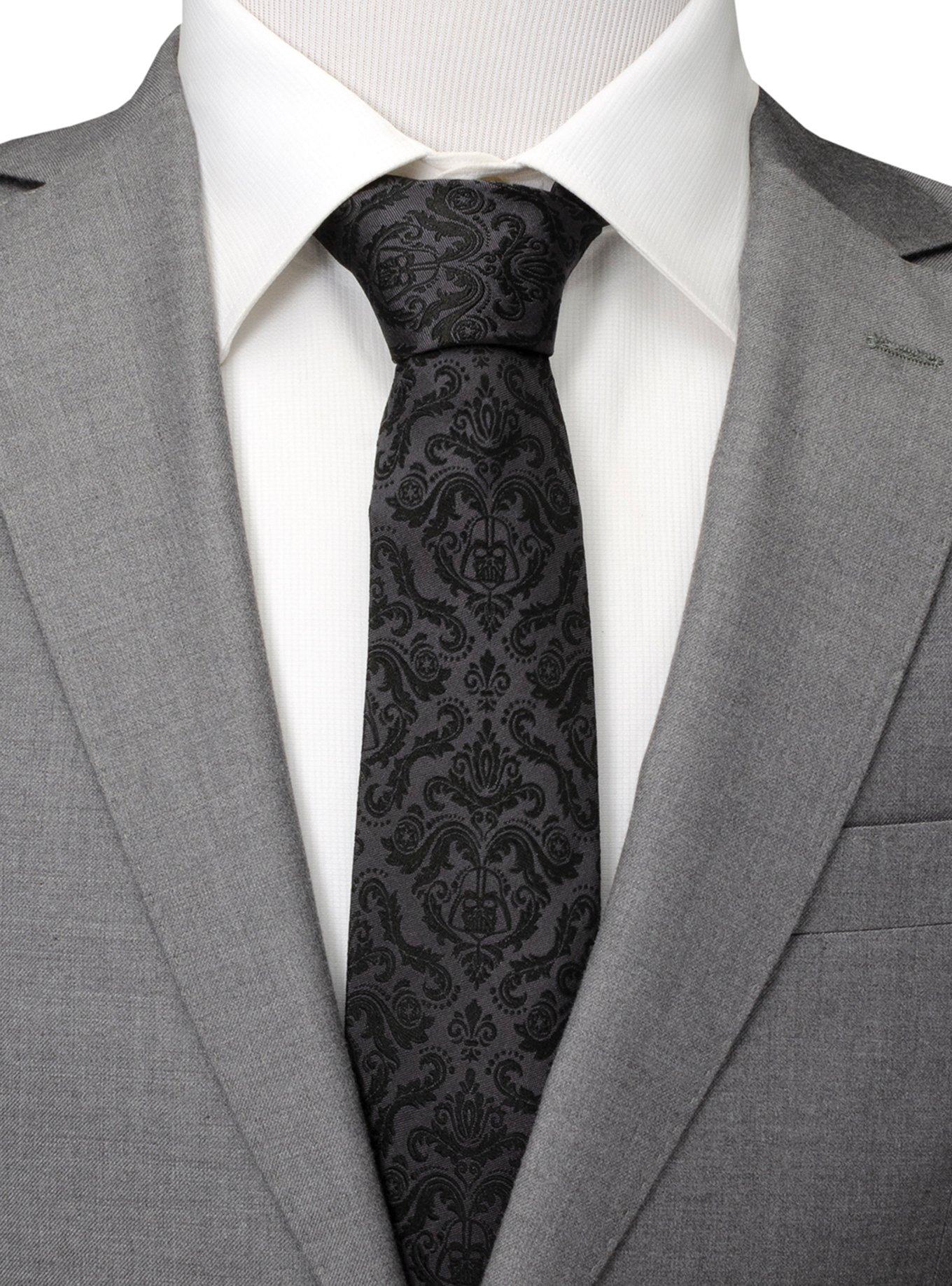 Star Wars Damask Darth Vader Black Men's Tie, , hi-res