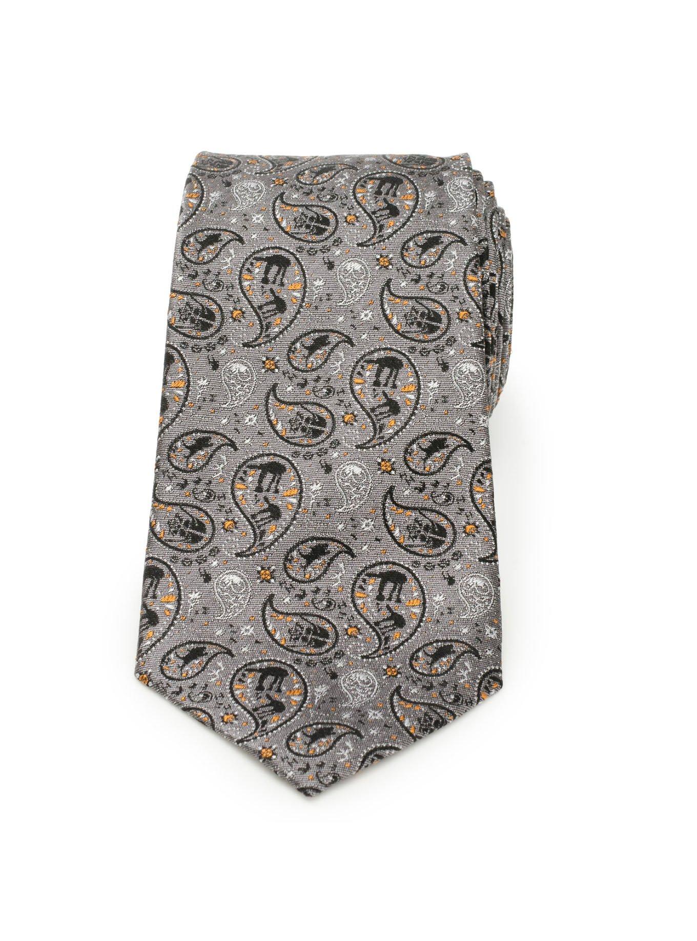 Star Wars Battle of Hoth Paisley Gray Men's Tie, , alternate