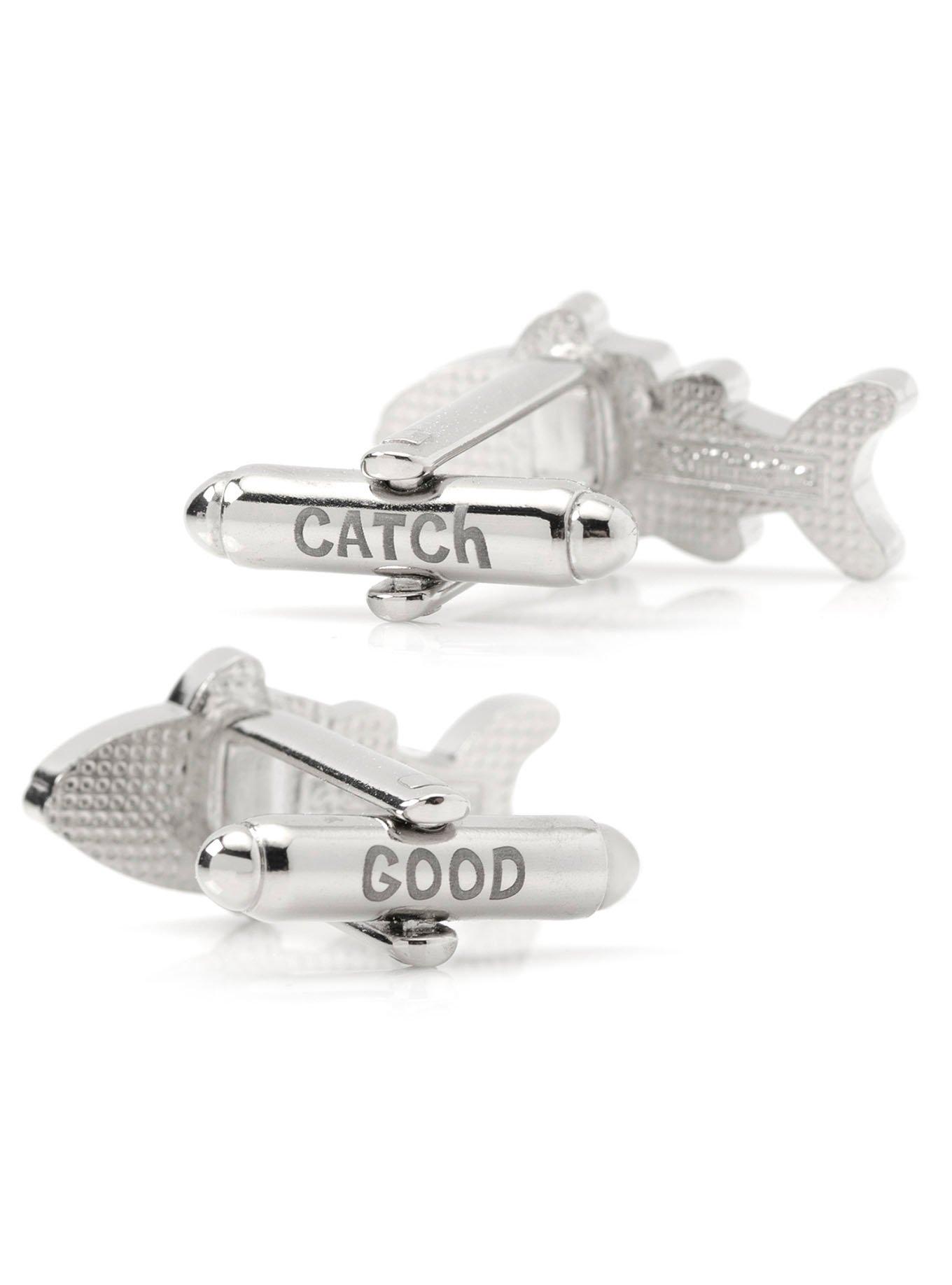 Fishin' Good Catch Cufflinks, , alternate