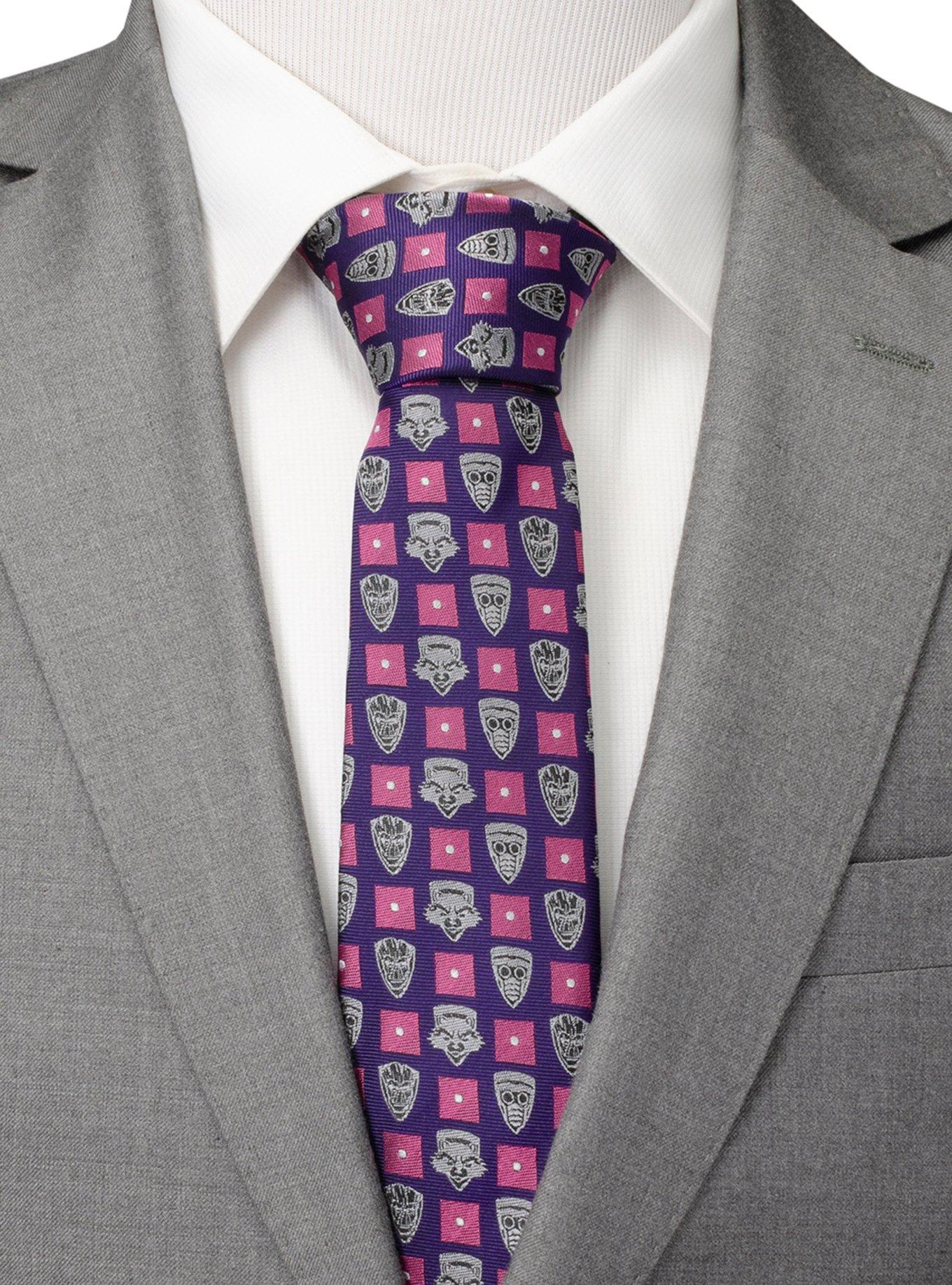 Marvel Guardians of the Galaxy Purple Men's Tie, , hi-res
