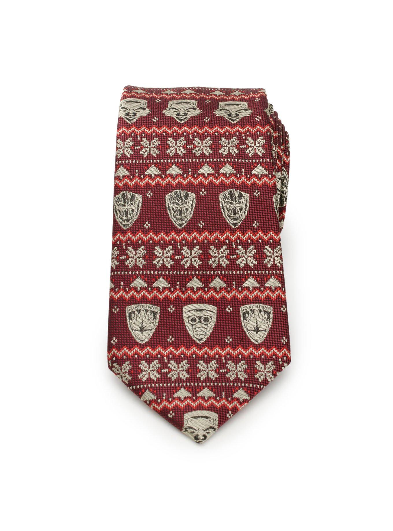 Marvel Guardians of the Galaxy Fair Isle Red Men's Tie, , alternate