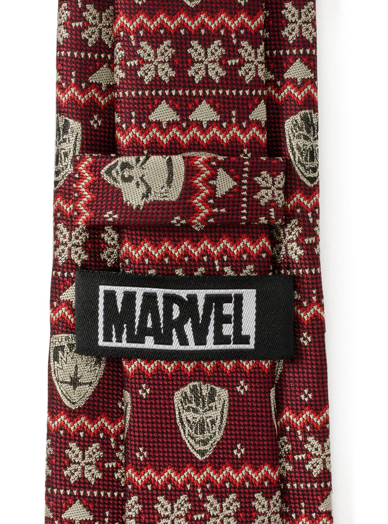 Marvel Guardians of the Galaxy Fair Isle Red Men's Tie, , alternate