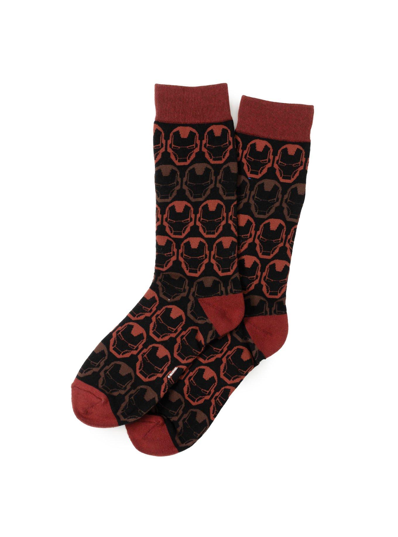 Marvel Iron Man Red Ombre Men's Socks, , alternate