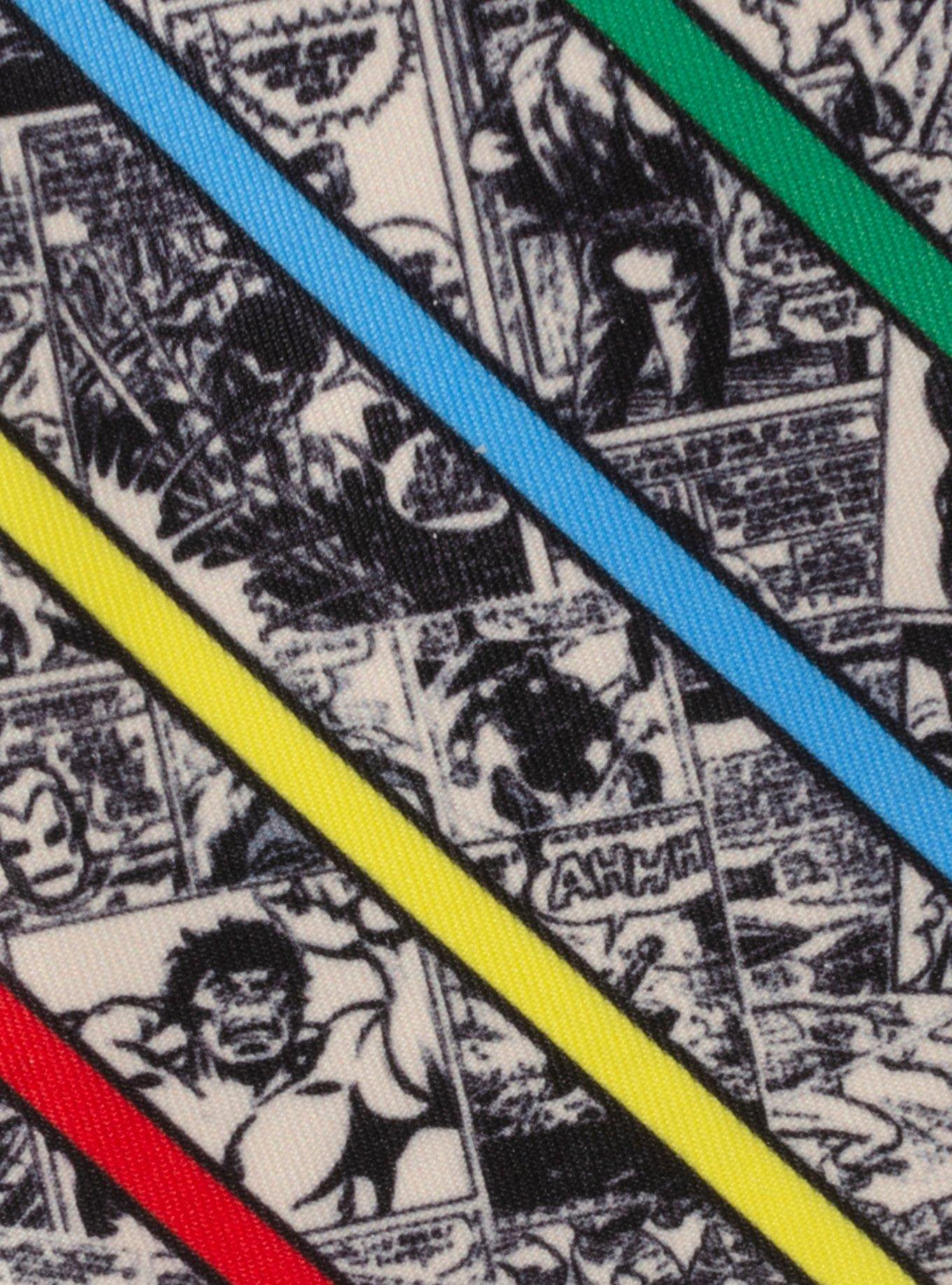 Marvel Avengers Comic Strip Men's Tie, , alternate