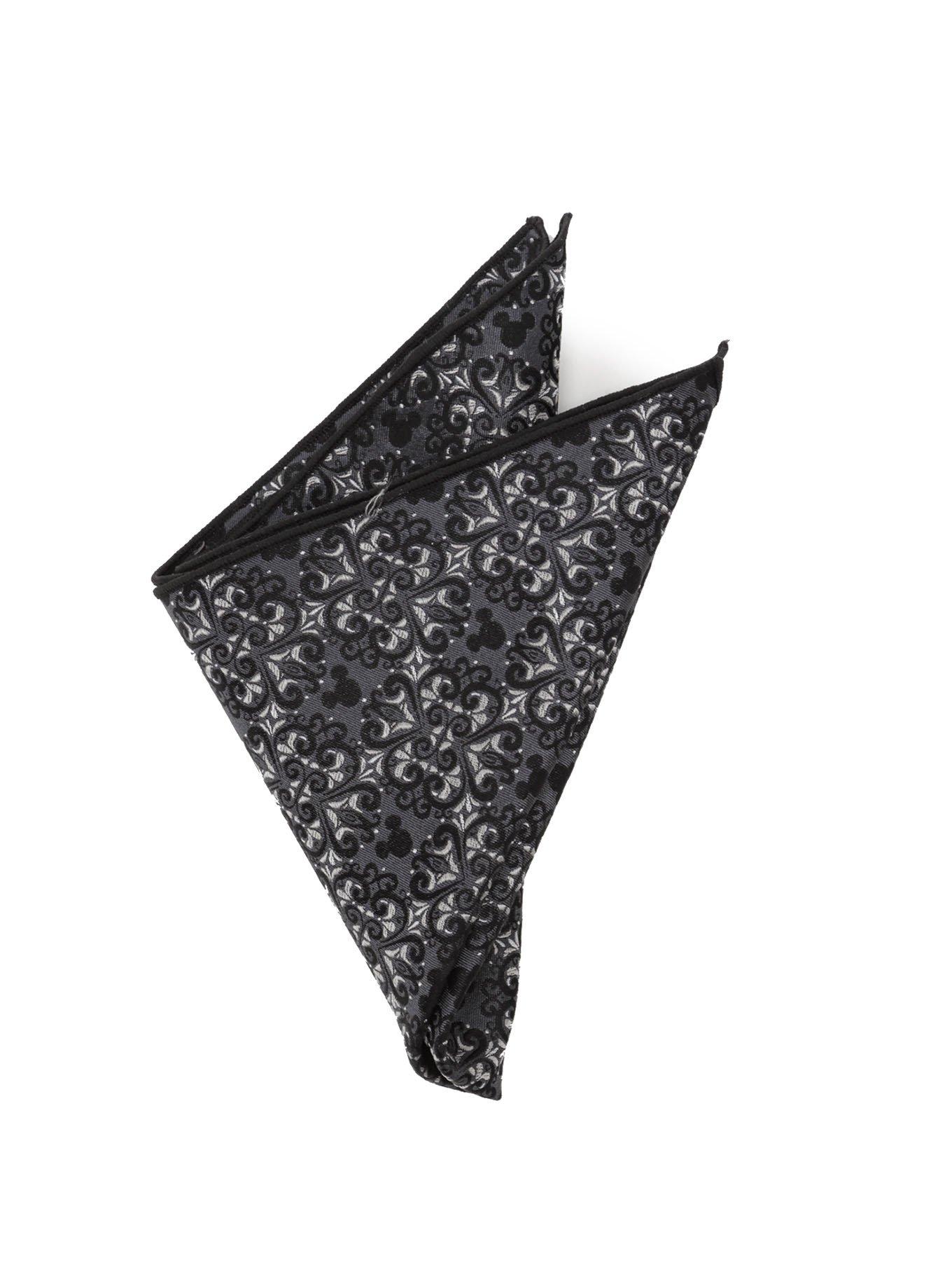 Disney Mickey Mouse Damask Tile Pocket Square, , alternate