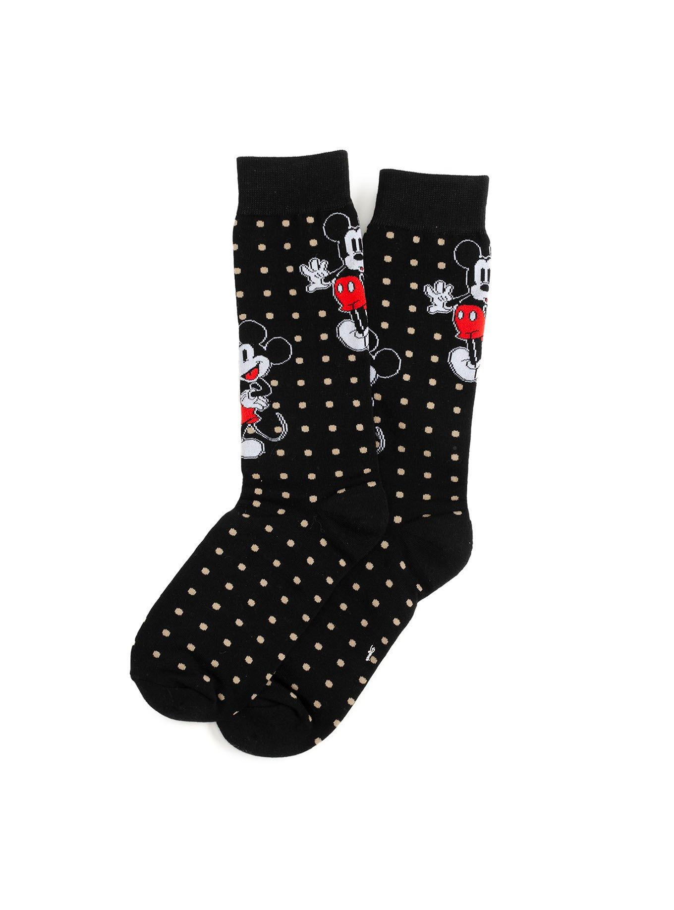 Disney Mickey Mouse Polka Dot Socks, , alternate